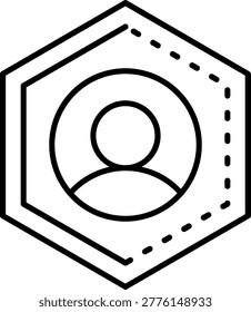 Identity Provider Illustration vector Icon Design