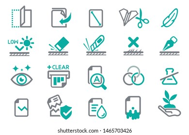 Identity of quality photocopy paper and print product(icon).