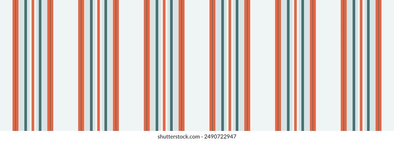 Identity seamless pattern background, mid vector textile fabric. Fold lines stripe texture vertical in white and red colors palette.