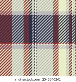 Identity tartan texture fabric, row check background vector. Form pattern textile plaid seamless in light and silver colors palette.