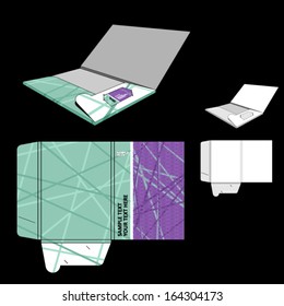 Identity template. Folder design.