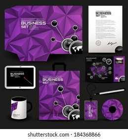 Identity template, stationery design, green