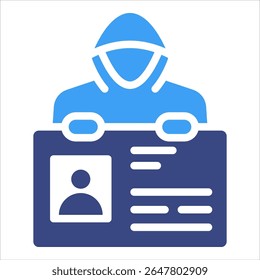 Elemento de icono de robo de identidad para diseño