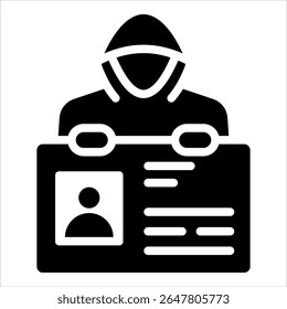 Elemento de icono de robo de identidad para diseño