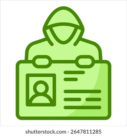 Identity Theft Icon Element For Design