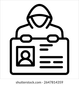 Identity Theft Icon Element For Design