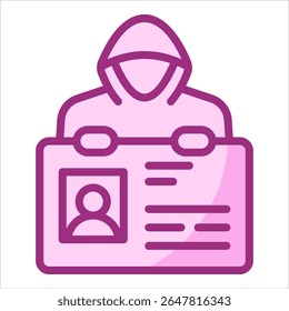 Elemento de icono de robo de identidad para diseño
