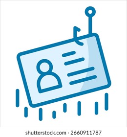 Elemento de icono de robo de identidad para diseño