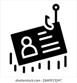 Elemento de icono de robo de identidad para diseño