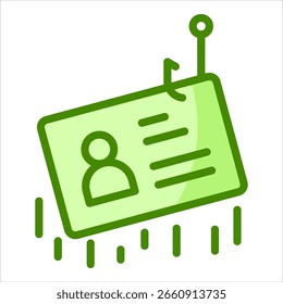 Elemento de icono de robo de identidad para diseño