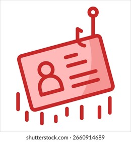 Elemento de icono de robo de identidad para diseño