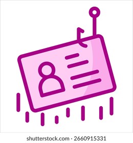 Elemento de icono de robo de identidad para diseño
