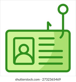 Elemento de icono de robo de identidad para diseño