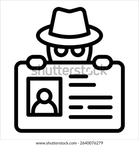 Identity Theft Icon Element For Design