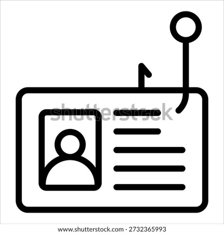 Identity Theft Icon Element For Design