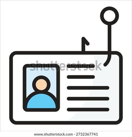 Identity Theft Icon Element For Design