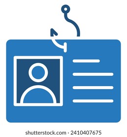 Ilustración vectorial de línea de icono de Theft Identity