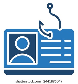 Ilustración vectorial de icono de robo de identidad