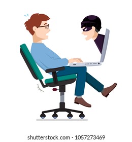 Ilustración de robo de identidad