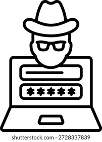 Contraseña de robo de identidad Inicio de sesión hacker autenticación bloqueo protección de seguridad 14872