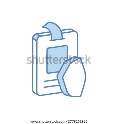 Identity Theft Protection Icon vector stock Illustration