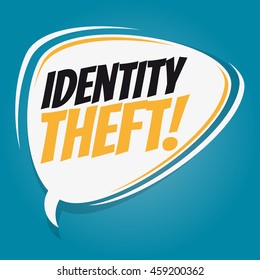 identity theft retro speech balloon