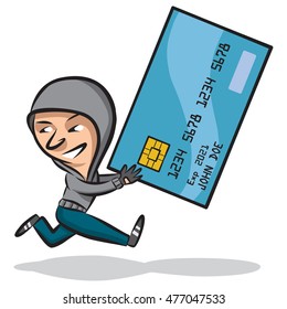 An Identity thief is stealing your credit card information.