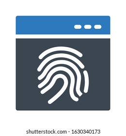 identity vector glyph color icon 