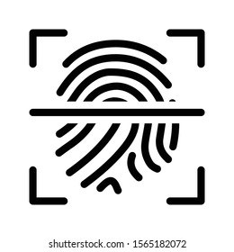 identity vector glyph flat icon 