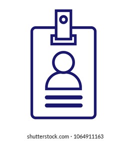Identity vector icon.
