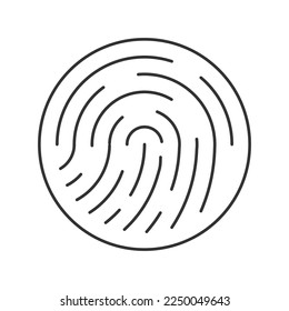Identity vector icon. Line sign for mobile concept and web design. Symbol, logo illustration. Vector graphics