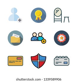 identity vector icon set