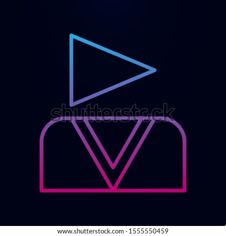 Ideo blogger nolan icon. Simple thin line, outline vector of online and web icons for ui and ux, website or mobile application