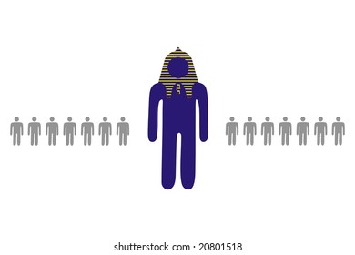 ideogram of character representing grand master in multilevel marketing
