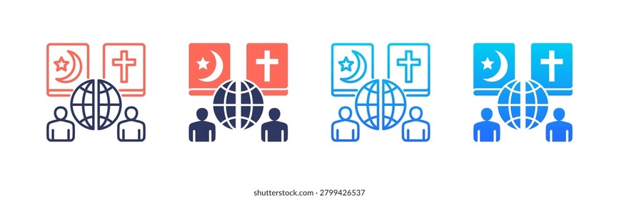 Ideological Clash Icon Pack In Multiple Styles