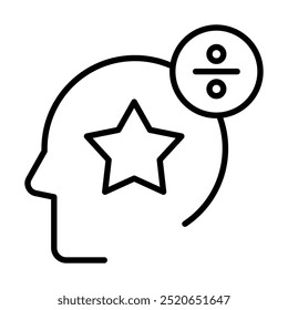 Ideological Divide icon line vector illustration