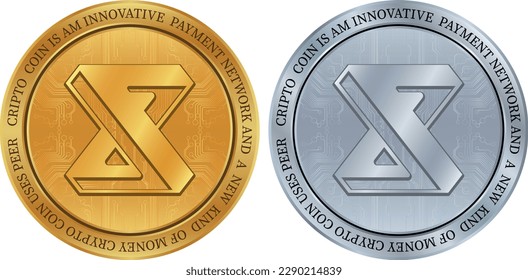 idex virtual currency logo. vector illustrations. 3d illustrations.
