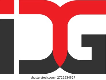Design do logotipo da IDG. Design de ícone DIG. Design do logotipo da marca