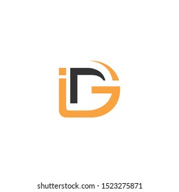 idg typography vector logo letter