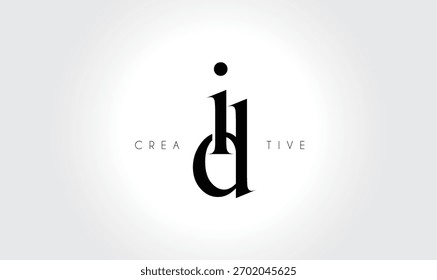 IDid Elegant Serif Monogram Logo – Luxury Lowercase Typographic Lettermark for Modern Branding