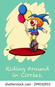 Idiom saying riding around in circles