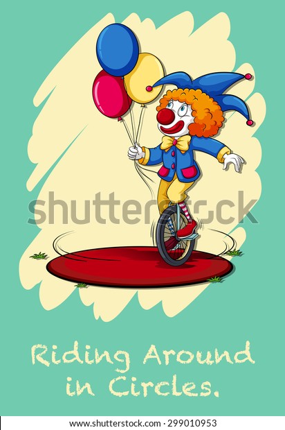 idiom-saying-riding-around-circles-stock-vector-royalty-free