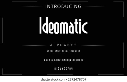 Idiomatic Elegant Font Uppercase Lowercase and Number. Classic Lettering Minimal Fashion Designs. Typography modern serif fonts regular decorative vintage concept. vector illustration