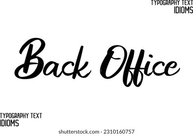 Idiomático decir tipografía Mensajes de texto de la oficina de retorno