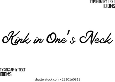 Idiomático dice tipografía seña de texto en el cuello