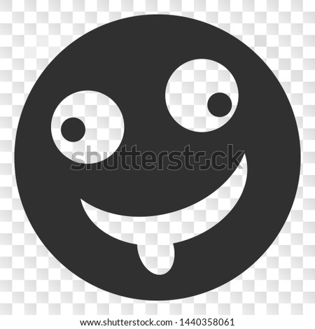Idiot EPS vector pictogram. Illustration contains flat idiot iconic symbol on a chess transparent background.