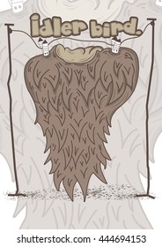 Idle Bird vector art Illustrations