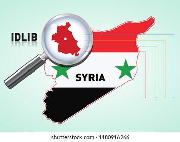 Idlib vector regional map