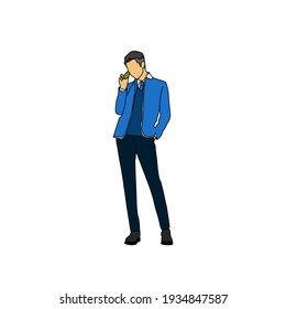 Idol Man Simple Modern Vector