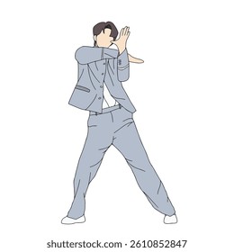 idols who are dancing and wearing nice clothes. handsome idols. handsome models who are posing